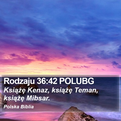Rodzaju 36:42 POLUBG Bible Verse Image