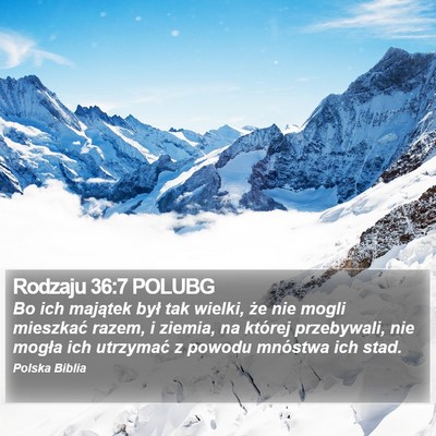 Rodzaju 36:7 POLUBG Bible Verse Image