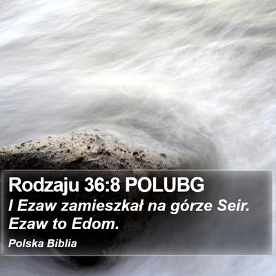 Rodzaju 36:8 POLUBG Bible Verse Image