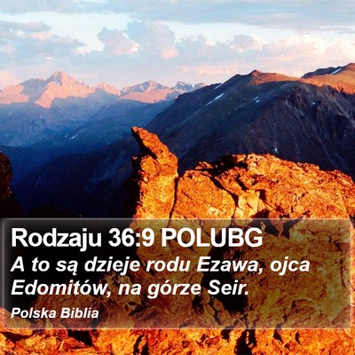 Rodzaju 36:9 POLUBG Bible Verse Image