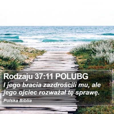 Rodzaju 37:11 POLUBG Bible Verse Image