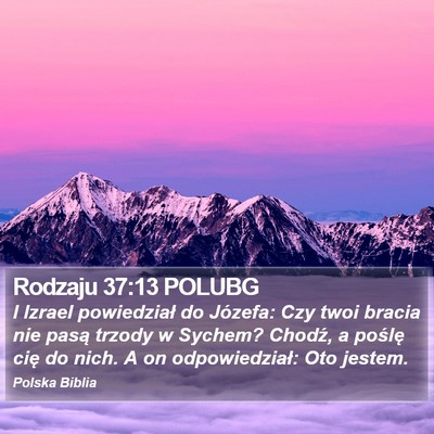 Rodzaju 37:13 POLUBG Bible Verse Image