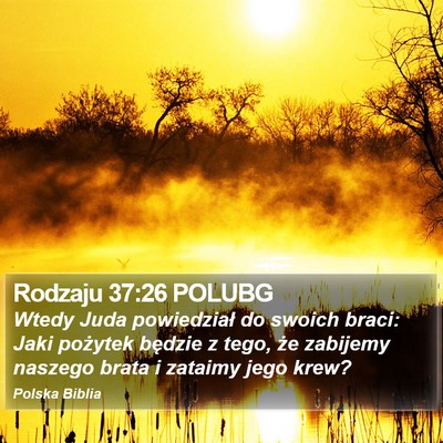 Rodzaju 37:26 POLUBG Bible Verse Image