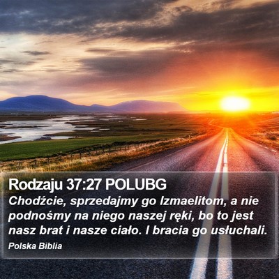 Rodzaju 37:27 POLUBG Bible Verse Image