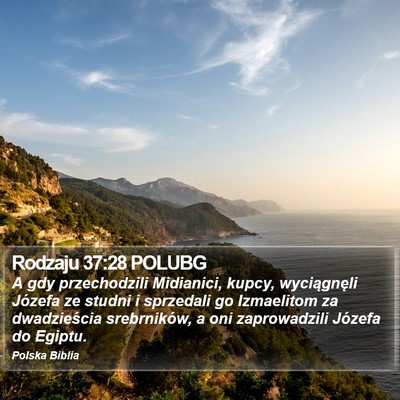 Rodzaju 37:28 POLUBG Bible Verse Image