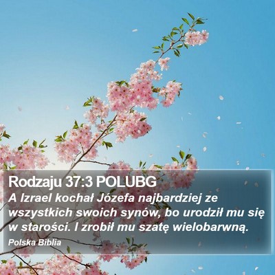 Rodzaju 37:3 POLUBG Bible Verse Image
