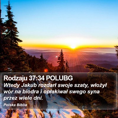Rodzaju 37:34 POLUBG Bible Verse Image