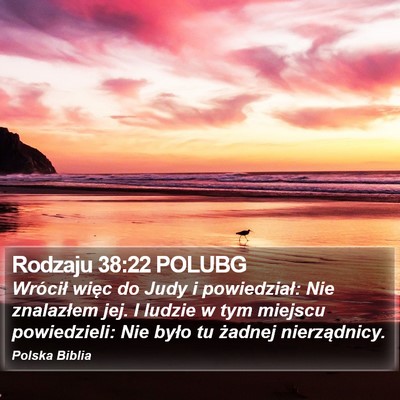 Rodzaju 38:22 POLUBG Bible Verse Image