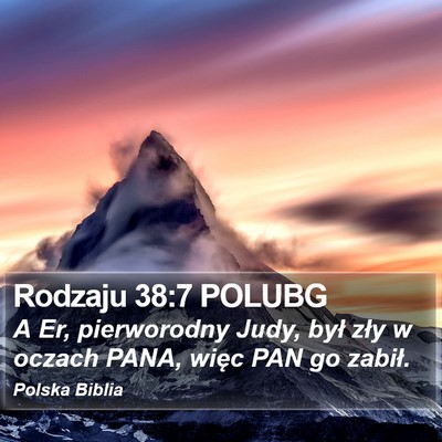 Rodzaju 38:7 POLUBG Bible Verse Image