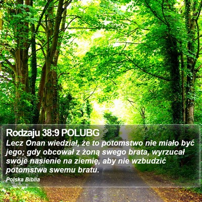 Rodzaju 38:9 POLUBG Bible Verse Image