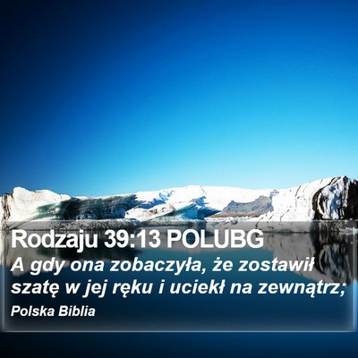 Rodzaju 39:13 POLUBG Bible Verse Image