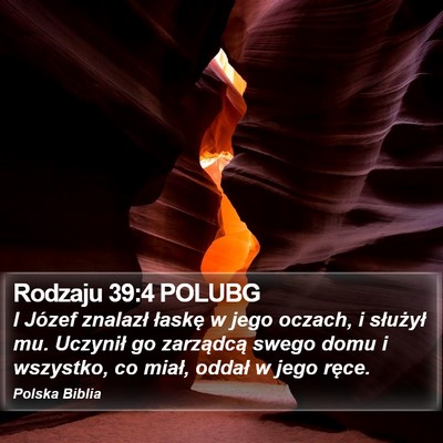 Rodzaju 39:4 POLUBG Bible Verse Image