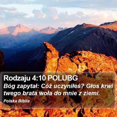Rodzaju 4:10 POLUBG Bible Verse Image