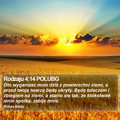 Rodzaju 4:14 POLUBG Bible Verse Image