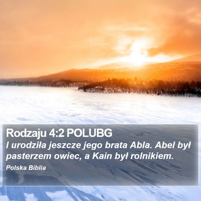 Rodzaju 4:2 POLUBG Bible Verse Image