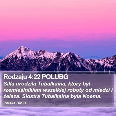 Rodzaju 4:22 POLUBG Bible Verse Image