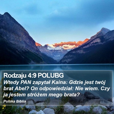 Rodzaju 4:9 POLUBG Bible Verse Image