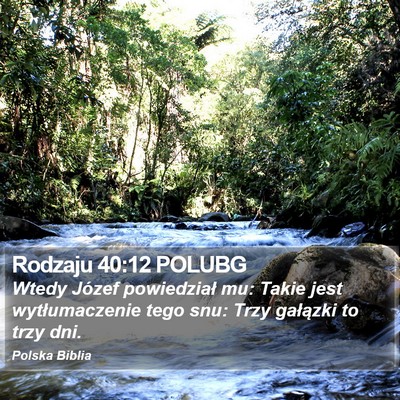 Rodzaju 40:12 POLUBG Bible Verse Image