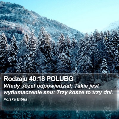 Rodzaju 40:18 POLUBG Bible Verse Image