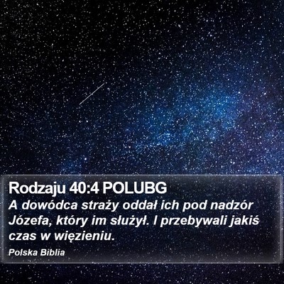 Rodzaju 40:4 POLUBG Bible Verse Image