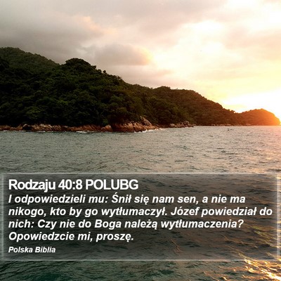 Rodzaju 40:8 POLUBG Bible Verse Image