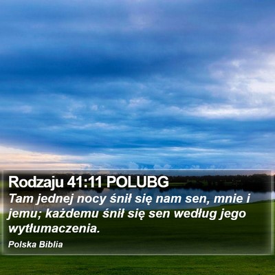 Rodzaju 41:11 POLUBG Bible Verse Image