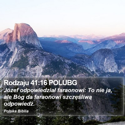 Rodzaju 41:16 POLUBG Bible Verse Image