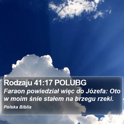 Rodzaju 41:17 POLUBG Bible Verse Image
