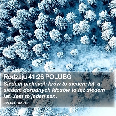 Rodzaju 41:26 POLUBG Bible Verse Image