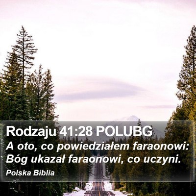 Rodzaju 41:28 POLUBG Bible Verse Image
