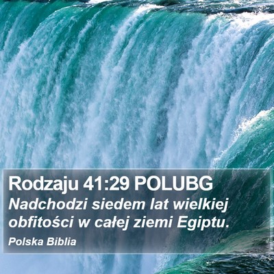 Rodzaju 41:29 POLUBG Bible Verse Image