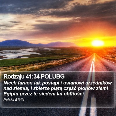 Rodzaju 41:34 POLUBG Bible Verse Image