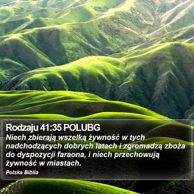 Rodzaju 41:35 POLUBG Bible Verse Image