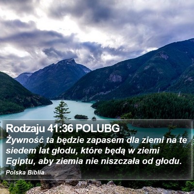 Rodzaju 41:36 POLUBG Bible Verse Image