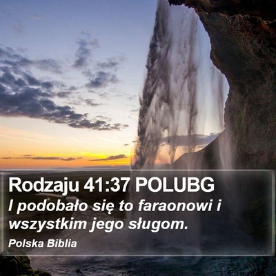 Rodzaju 41:37 POLUBG Bible Verse Image