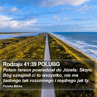 Rodzaju 41:39 POLUBG Bible Verse Image