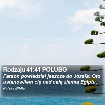 Rodzaju 41:41 POLUBG Bible Verse Image