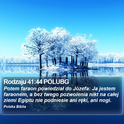 Rodzaju 41:44 POLUBG Bible Verse Image