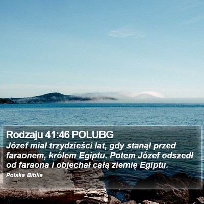Rodzaju 41:46 POLUBG Bible Verse Image