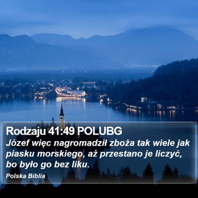 Rodzaju 41:49 POLUBG Bible Verse Image