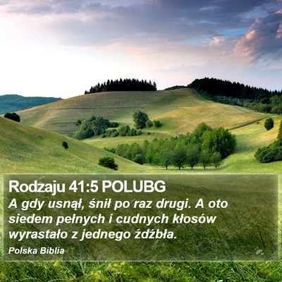 Rodzaju 41:5 POLUBG Bible Verse Image