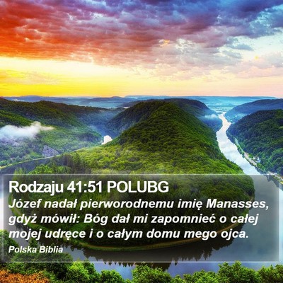 Rodzaju 41:51 POLUBG Bible Verse Image