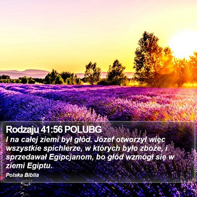 Rodzaju 41:56 POLUBG Bible Verse Image