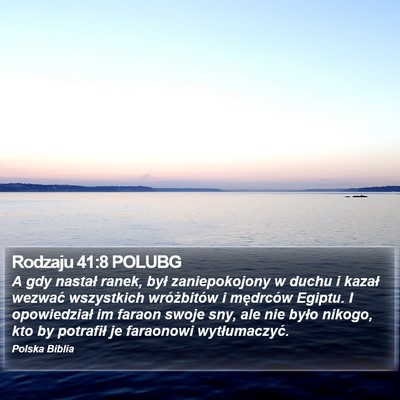Rodzaju 41:8 POLUBG Bible Verse Image