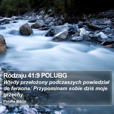 Rodzaju 41:9 POLUBG Bible Verse Image