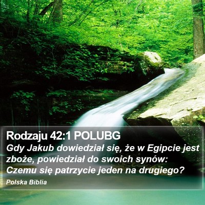 Rodzaju 42:1 POLUBG Bible Verse Image