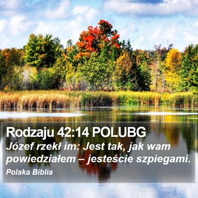 Rodzaju 42:14 POLUBG Bible Verse Image