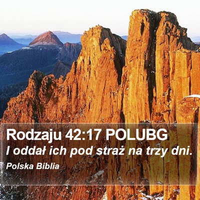 Rodzaju 42:17 POLUBG Bible Verse Image