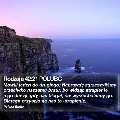 Rodzaju 42:21 POLUBG Bible Verse Image