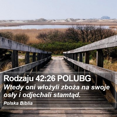 Rodzaju 42:26 POLUBG Bible Verse Image